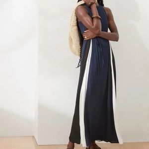 Banana Republic Factory Color Block Maxi Dress NWT
